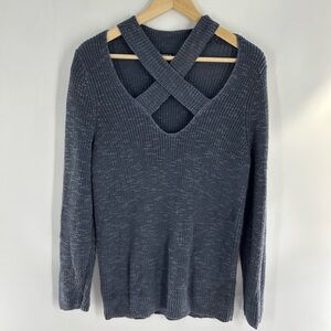 Torrid blue Cross-front Sweater